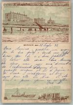 W2972 Borkum Raddampfer Vorläufer 1892 BOAKC