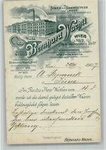 1070 Wien 7. Bezirk, Neubau 1907 BOAKC Fabrik B. Wachtl Lithographie