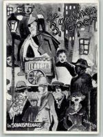 W8000 München sign. David Schneuer Judaika Die 3 Groschen Oper Kunstgeschichte München BOAKC