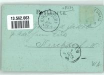 94253 W8379 Hochbruck 1898 Mondschein Bauernhaus Dach-Leiter