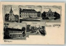 27628 W2856 Hagen b Bremerhaven 1908 - Mücken's Mauoleum Hauptstraße Post Oberförsterei