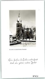 W2733 Hanstedt , Kr Bremervörde St. Jakobi Kirche Weihnachten FOTO KEINE AK