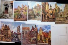 91541 W8803 Rothenburg ob der Tauber Lot mit 24 AK Künstlerkarten