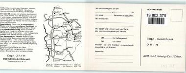 64732 W6123 Bad König Klapp AK Cafe Orth