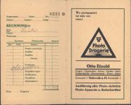 W3360 Osterode am Harz Fotoumschlag Photo Drogerie Otto Etzold Werbung FOTO KEINE AK