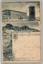 Brocken Hotel Turm Vorläufer 1891 BOAKC