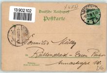 64283 W6100 Darmstadt 1898 - Ludwigshöhe Saalbau Weisser Turm Orangerie Wilhelminenstraße Lithographie