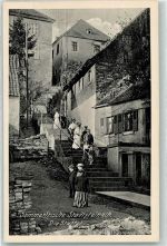95346 W8652 Stadtsteinach - Die Staffel Sommerfrische Treppe Mann Frau Kinder
