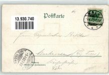 50667 W5000 Köln Hohenzollernring 1900 Lithographie Rathaus Bismarck-Denkmal