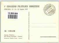 65100 Pescara - 1. Abruzzesische Philatelische Konferenz Nr. 000449