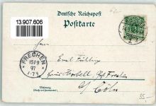65183 W6200 Wiesbaden 1897 Lithographie Rathaus Gasthaus Neroberg