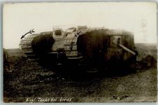 Engl. Tanks bei Arras Panzer (WK I) Foto AK