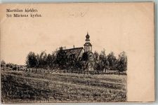 1907 Künstlerkarte Martillan Kirche