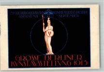 W1000 Berlin Mitte Kunstausstellung Standbild Göttin Athena Regierungsjubiläum seiner Maj. d. Kaiser Kunstgeschichte Berlin 1913 BOAKC