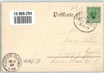 Gruss aus Sachsen Wappen 1899 Prägedruck