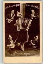 Holl. Konzert-Jazz u. Tango Orchester Tervanja Orchester 1934 Foto AK
