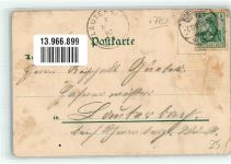78462 W7750 Konstanz 1903 Lithographie Münster Rheintorturm Rheinbrücke Alpenpanorama