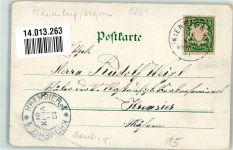 83313 W8227 Maria Eck , Kr Traunstein, Oberbay 1901 Gebrauchsspuren Lithographie Kirche Kloster