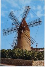 um 1980/90 - Mallorca, Windmühle (windmill). Spanien (Spain).,Edic. Bohigas AKU2