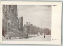1010 Wien 1. Bezirk, Innere Stadt Foto AK Franz Josef Kai Serie Verwüstetes Wien