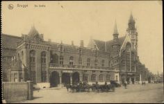 um 1910/20 - Brugge, Belgien, de Statie, Pferdkutschen,Ern. Thill AKU1