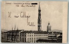 10100 Torino Turin Foto AK Conservatorio del Suffragio
