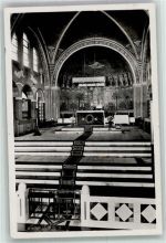 6503 Nijmegen 1951 Foto AK Kirche Cenaculum innen