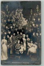 Weihnachten im Kaiserhause Adel Preußen Fotomontage AK
