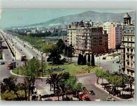 Barcelona 1956 Gebrauchsspuren Omnibus Plaza Calvo Sotelo