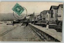 Fuenterrabia Hondarribia Gebrauchsspuren Schwimmbad La Playa Marke bildseitig