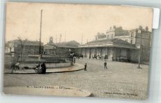 93200 Saint-Denis 1906 Foto AK Bahnhof