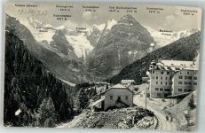 39020 Trafoi Foto AK Hotel Post Gletscher