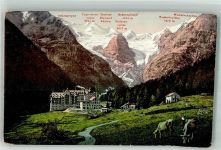 39020 Trafoi Foto AK Traifoi- Hotel Ortlergruppe Gletscher