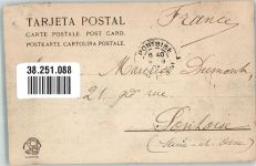 Barcelona 1903 Foto AK Parque la Cascada Marke bildseitig