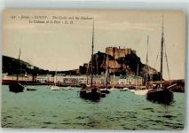 Jersey Foto AK Burg Hafen gorey