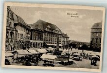 64283 W6100 Darmstadt 1920 - Marktszene