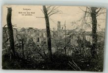 54400 Longwy 1914 Foto AK Feldpost WK I 3.Landsturm Battl. Trümmer