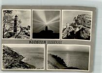 18565 O2346 Kloster , Hiddensee Foto AK Leuchtturm Meer