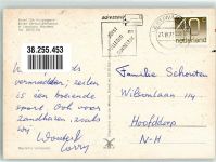 9003 Warten 1977 Foto AK Hotel de Kriuswaters Klappbrücke Segelschiffe
