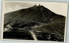 Schneekoppe 1944 Foto AK Hotel