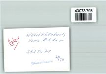 66679 W6646 Waldhölzbach FOTO KEINE AK Ortsansicht