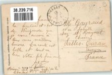 Puigcerda 1922 Foto AK Marke bildseitig