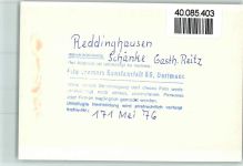 34593 W3589 Reddingshausen FOTO KEINE AK Gasthaus Reitz
