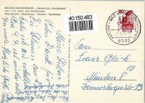 91438 W8532 Bad Windsheim - Sanatorium Frankenland der LVA Ober- und Mittelfranken Wandelhalle Sanatorium Kurpark Speisesaal