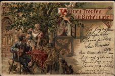 Künstlerkarte Wein