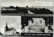 37581 W3353 Gehrenrode - Kirche Denkmal Baum Wiese