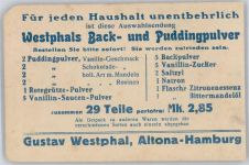 Westphals Backpulver Lebensmittel Gebrauchsspuren