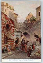 Jerusalem Gebrauchsspuren Brunnen bei Damaskustor