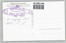 63897 W8760 Miltenberg - Gasthaus zum Schiff Brunnen Panorama