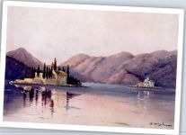 Perast - Künstlerkarte, Insel